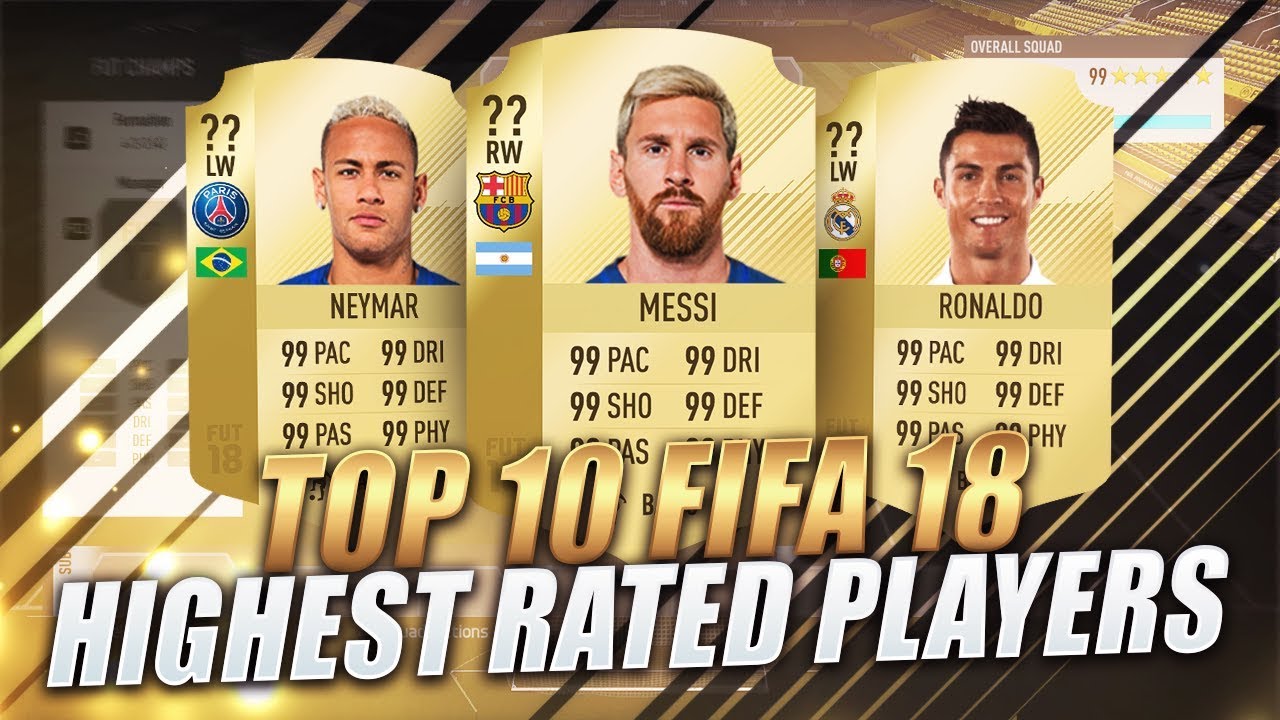 fifa 18 highest rated players