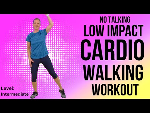 25 minute Low Impact Cardio Walk at Home Workout | No squats, no jumping, no floor