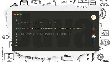 INTERFACE - PROGRAM MENGHITUNG GAJI KARYAWAN (OOP JAVA)