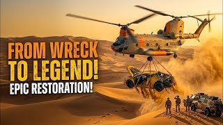 ABANDONED SUPERCAR FOUND IN DESERT! EPIC HELICOPTER RESCUE &amp; FULL RESTORATION