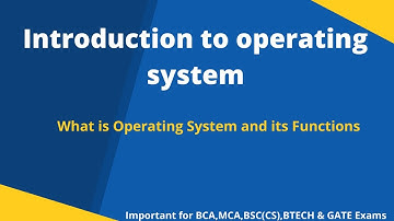 Lecture 1.1 | Operating System | Introduction to Operating System | CLI vs GUI | Functions of OS