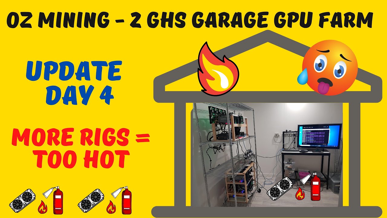 🔥 Help! The Mining Garage is Getting Too Hot!! 🔥🧯🤣🥵😫