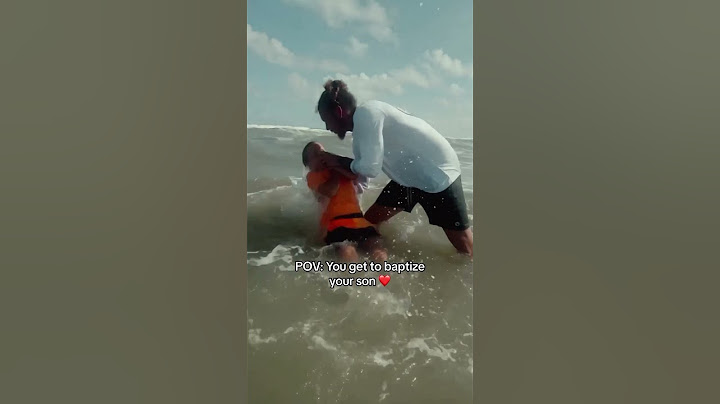 I got to baptize my middle son Brandon BEAU Lake on vacation!