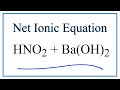 Net Ionic Equations and Reactions
