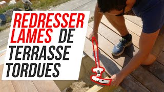 Comment redresser des lames de terrasse tordues ?