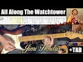 All along the watchtower  jimi hendrix cover  tab eb  standard tuning