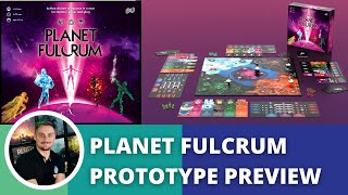 Planet Fulcrum Preview. Strategic area control with print&play character creator.