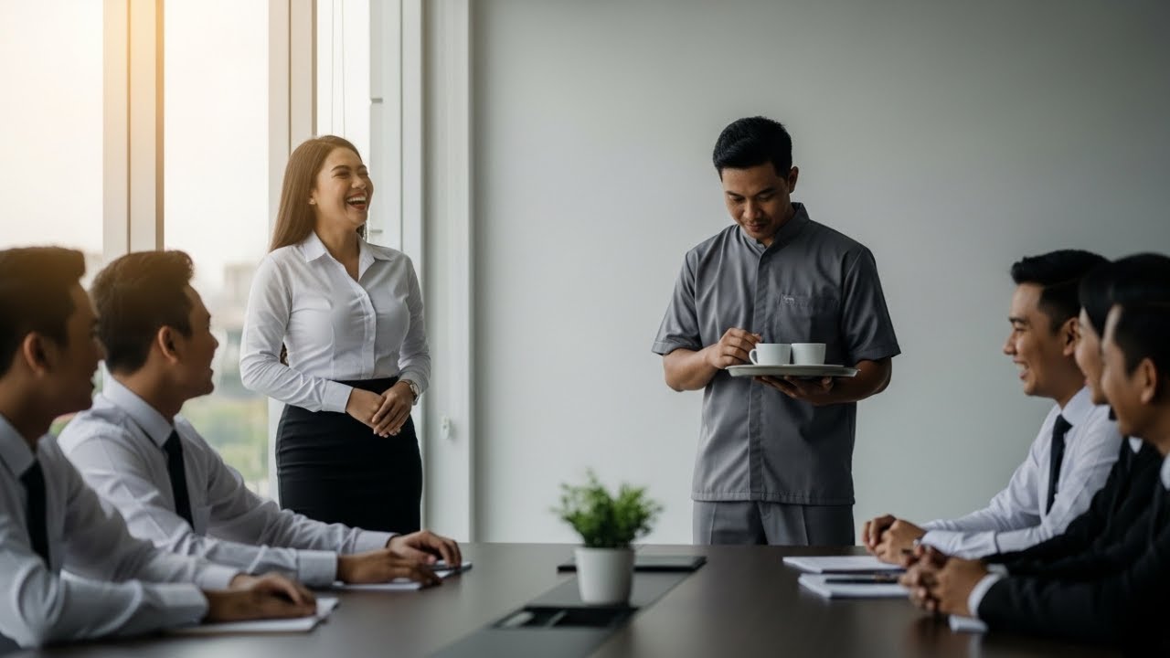 Bos Cantik Tertawa Saat OB Tak Bisa Bahasa Inggris, Tapi Semua Terdiam Saat OB Itu Membalas