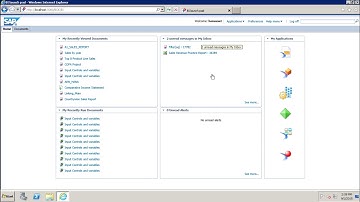 SAP Webi - BI Launchpad