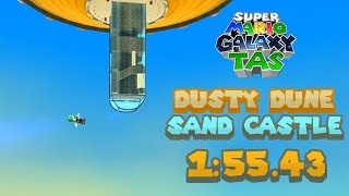 [TAS] Super Mario Galaxy: Dusty Dune 3 in 1:55.43 [Luigi]