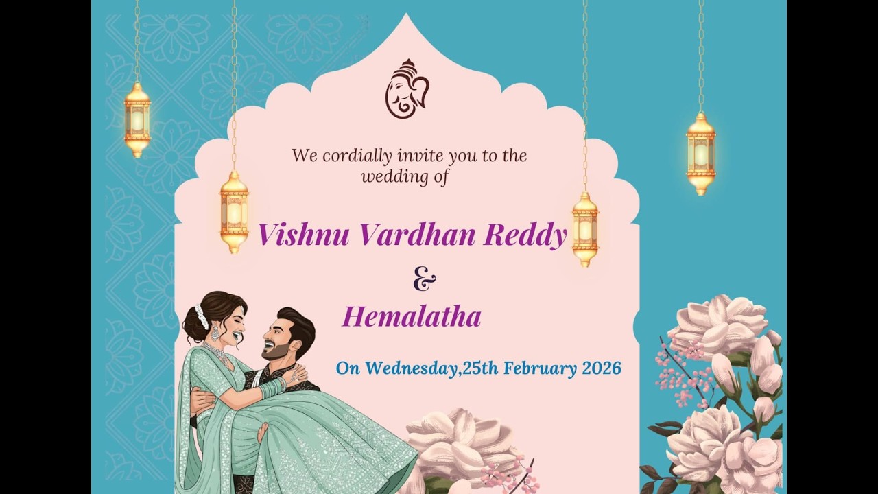 Vishnu Vardhan Reddy Weds Hemalatha