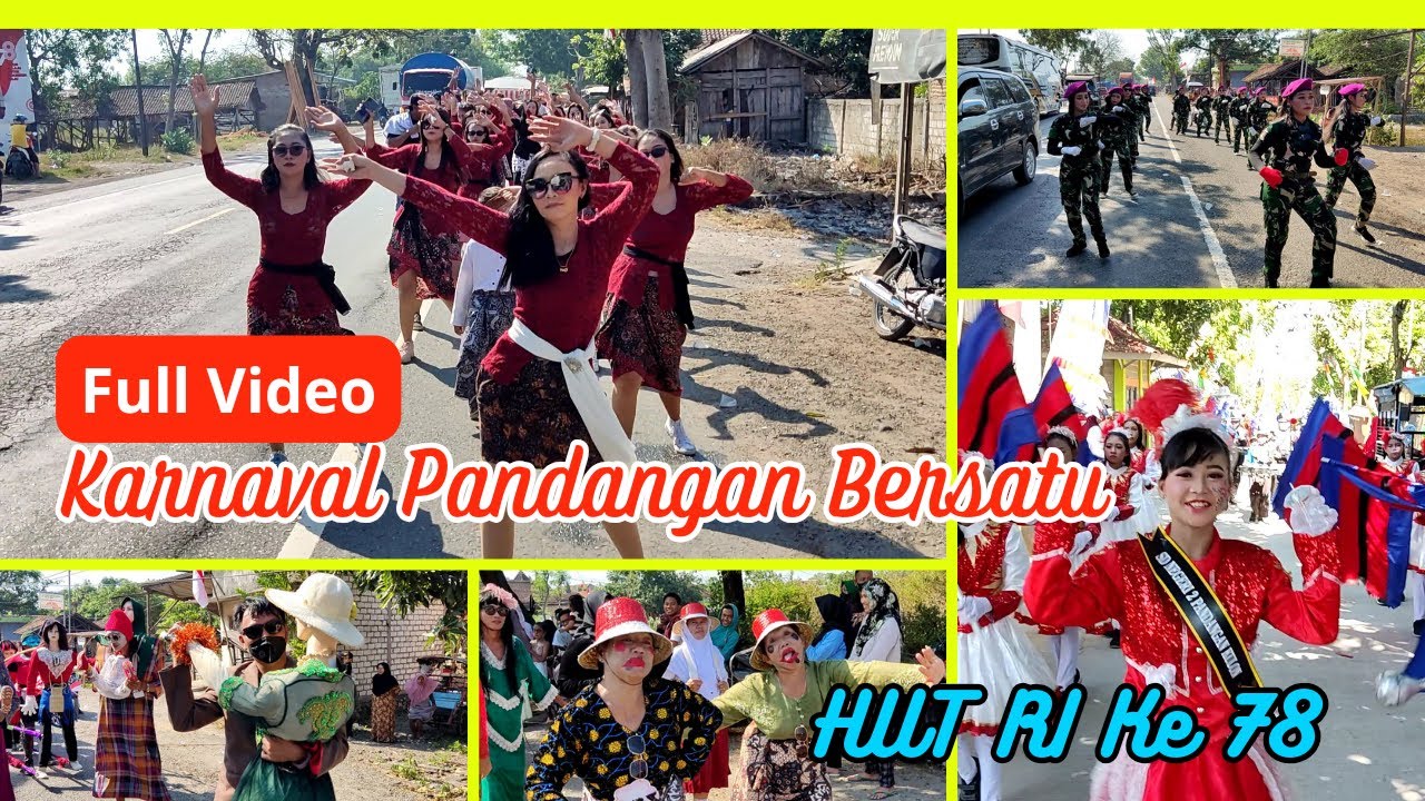 KARNAVAL PANDANGAN BERSATU KECAMATAN KRAGAN REMBANG || HUT RI KE-78 TAHUN 2023
