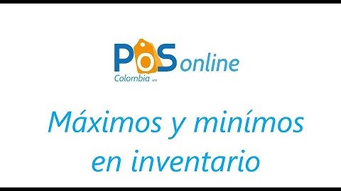 MAXIMOS Y MINIMOS EN INVENTARIO