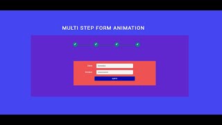 Multi Step Form Animation using Javascript