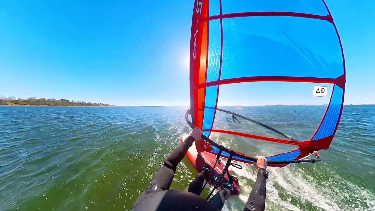 Windsurfing Clip Alrø Dæmning (Alrø Dam) Denmark April 2023 YouTube