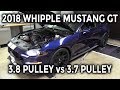 MORE 2018 MUSTANG WHIPPLE!!  3.8 Pulley vs 3.7 Pulley on 93 Octane