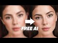 Turn Low-Res Face to High-Res with Free AI! #Shorts