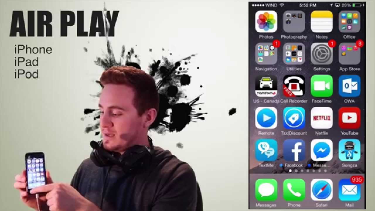 Airplay como funciona en iOS 8 iPhone iPad iPod apple tv mirror