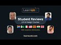 Student reviews about learnuxid  ux ui design courses