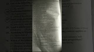 Business Economics most important MCQ BCom 2024 part4
