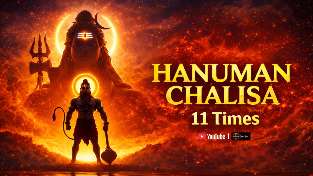 Hanuman Chalisa 11 Times | हनुमान चालीसा 11 बार | Powerful Hanuman Bhajan 2026 | Bajrangi Aradhana