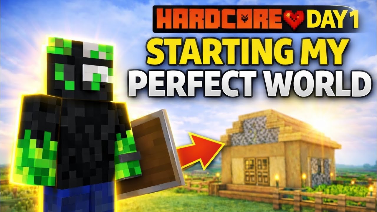 Starting My PERFECT Minecraft Hardcore World! (Day 1) - YouTube