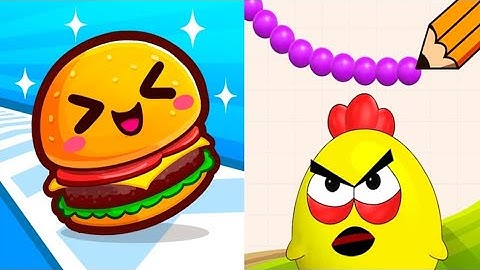 Let Food Run! VS Draw To Smash - All Levels SpeedRun Gameplay Android iOS Ep1