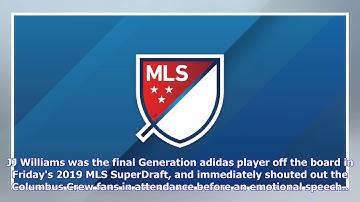 Emotional JJ Williams hypes up the fans after being selected by Columbus