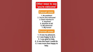 Other ways to say you