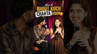 mein tho bhout kuch chahta hu 😍🥰 \ Pranit More stand up comedy 🎤 #pranitmore #crowdwork #roast