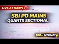 Attempting SBI PO Mains Quants Sectional | Smart Question Selection | 100% Accuracy. #sbipo
