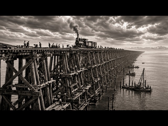 How America Built a 12-Mile Wooden Railroad Trestle Across the