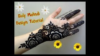 Beautiful khaleeji dubai gulf arabic palm henna mehndi designs for hands for eid,diwali tutorial