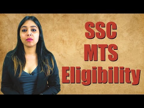 SSC MTS Eligibility Criteria