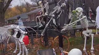 Trick-or-Treaters brave the Minnesota cold this Halloween