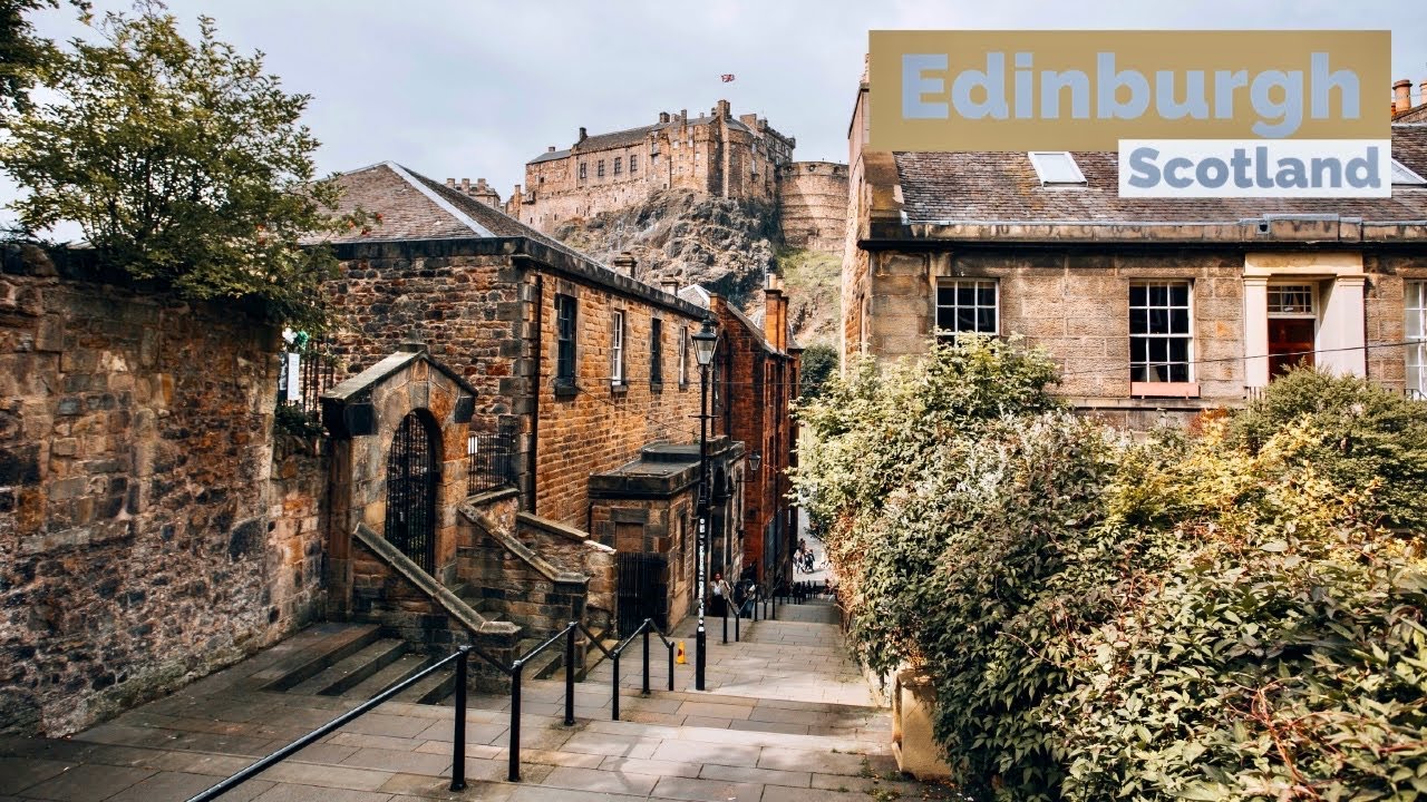 Edinburgh Scotland  The Most Beautiful City In The World  Walking Tour 4K HDR 60fps