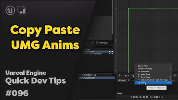 Quick Dev Tip #96 UE4 / UE5 - Copy Paste UMG Animations