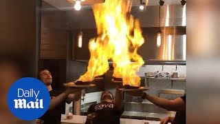 Famous Flaming dish set off restaurant sprinklers - Daily Mail Wealth