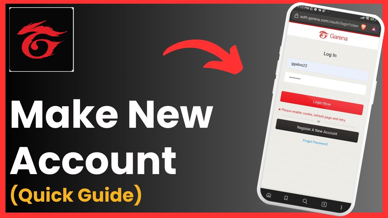 How To Make Garena Account !
