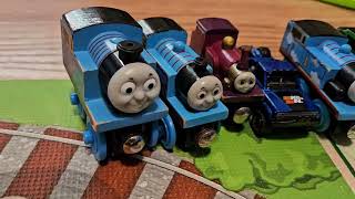 Wooden Thomas and Friends! Some of Our Collection and Build a Spiral Track!!!