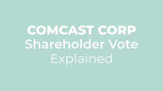 Comcast's Proxy: Growth or Corporate Word Salad?