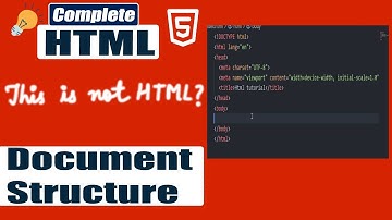 HTML Document Structure Explained | HTML Basics for Beginners | HTML Full Course