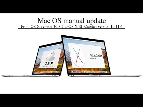 Macbook pro OS update from OS X version 10.8.5 to OS X EL Capitan version 10.11.6