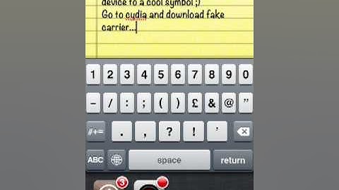 How to change carrier name on idevice