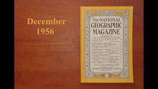 Vintage National Geographic Magazine. December, 1956. Jerusalem, Yellowstone, Tasmania. ASMR.