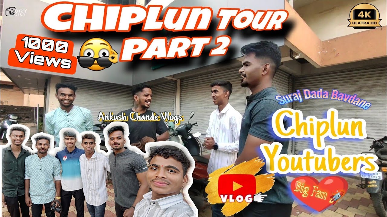 Chiplun Tour Part 2 🚀😎 Meetup @SurajBavdane-08 @ankushchandevlog ❤️ Full Vlog Enjoy 😍 All Team🤯