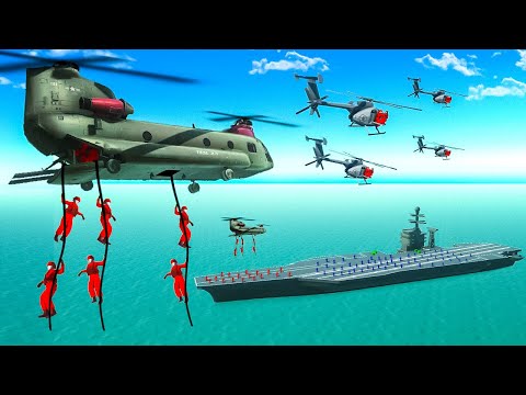 Sieging a Boss Warship with Infinite Helicopter Troops