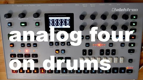 Elektron Analog 4 as Drum Machine - Take #1
