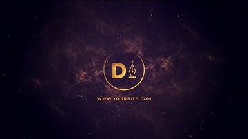 Fire and Gold Particles Logo Reveal After Effects Templates