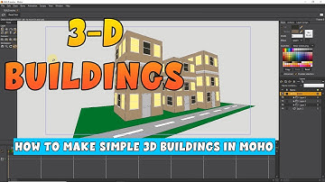 How to make simple 3D buildings in MOHO - Anime Studio Pro